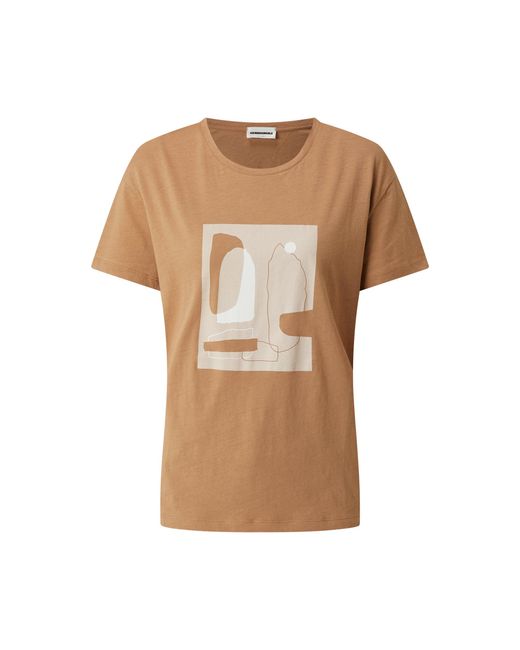 ARMEDANGELS Brown T-Shirt aus Bio-Baumwolle Modell 'Nelaa'