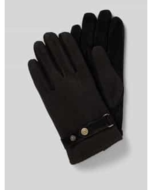 Bugatti Handschoenen Met Verstelbaar Trensje Met Drukknoop in het Black voor heren