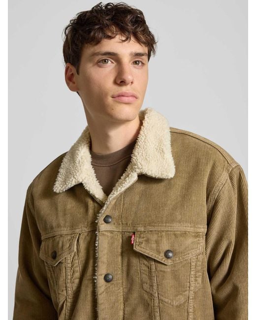 Levi's Jack Met Drukknoopsluiting in het Green voor heren