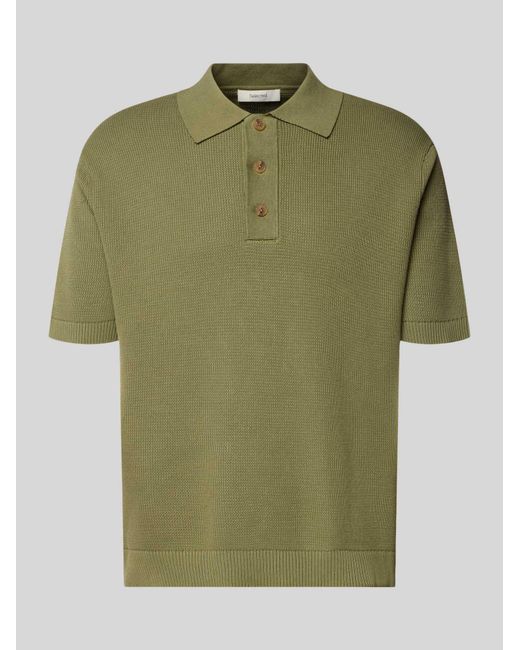 SELECTED Relaxed Fit Poloshirt Van Puur Katoen Model 'Dane' in het Green voor heren