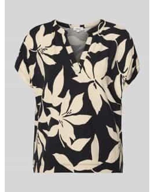 S.oliver Relaxed Fit T-Shirt Van Viscosemix in het Black