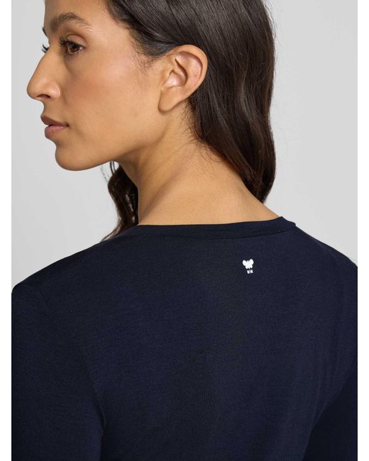 Weekend by Maxmara Regular Fit Shirt Met Lange Mouwen Van Viscosemix, Model 'Multi' in het Blue