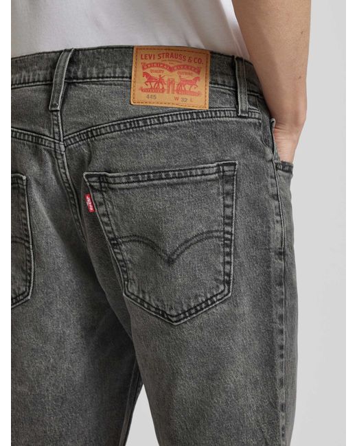 Levi's Regular Fit Jeansshorts mit Knopfverschluss in Gray für Herren