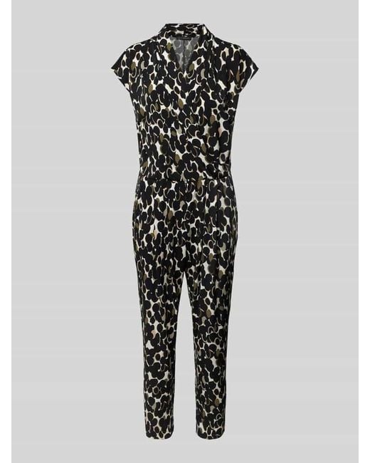 Betty Barclay Black Jumpsuit mit Allover-Muster
