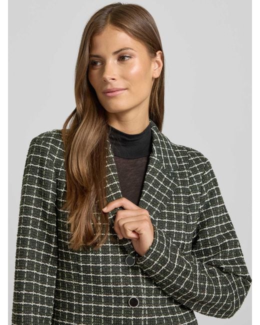 Ichi Slim Fit Blazer Met Reverskraag, Model 'Kate' in het Green