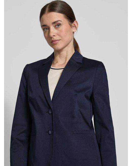 christian berg Regular Fit Blazer Met Reverskraag En Paspelzakken in het Blue