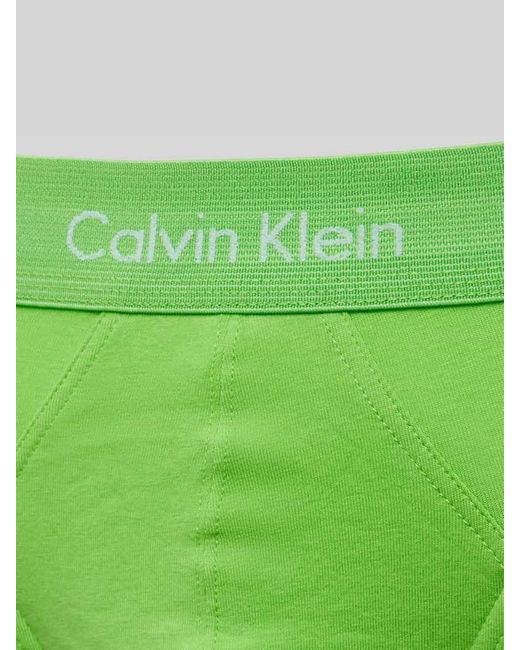 Calvin Klein Slip mit Label-Detail im 5er-Pack in Yellow für Herren