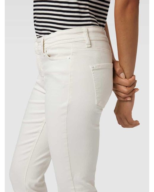Cambio Jeans mit verkürztem Bein Modell 'PIPER' in White für Herren