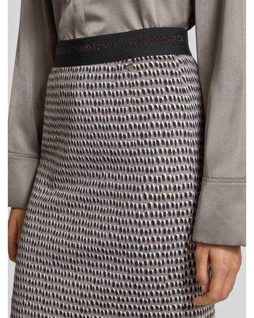 Marc Cain Minirok Met Naadritssluiting in het Gray