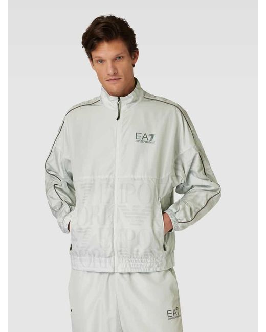 EA7 Sweatanzug mit Logo-Print Modell 'TUTA SPORTIVA' in White für Herren