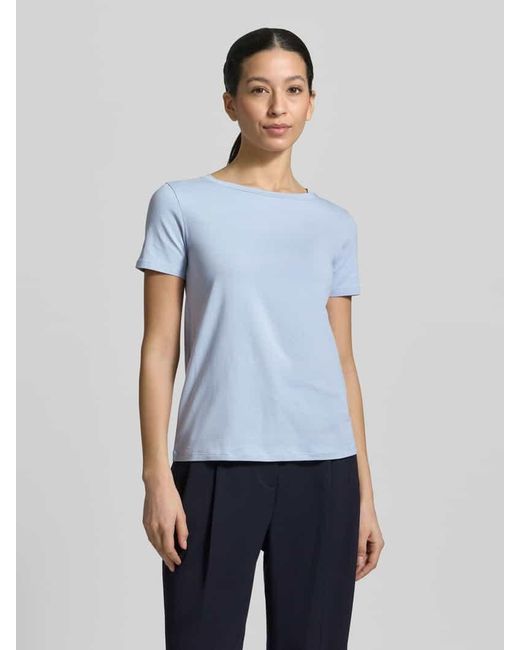 Weekend by Maxmara Blue Slim Fit T-Shirt aus Baumwoll-Mix Modell 'MULTIB'