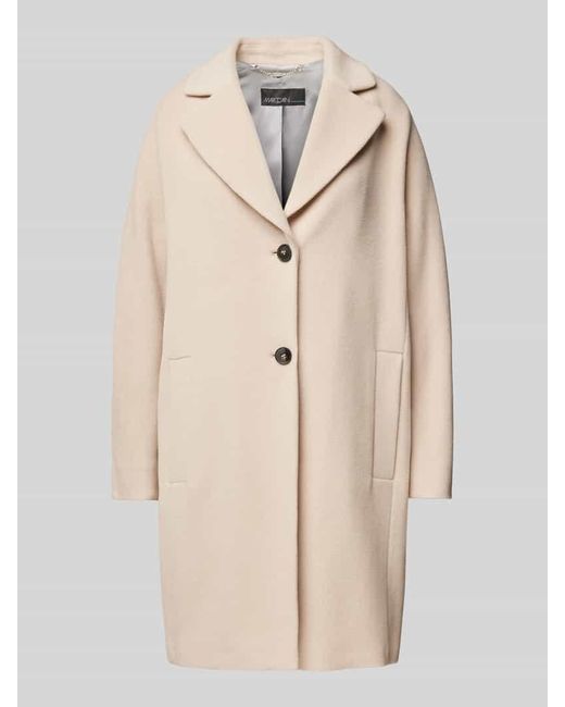 Marc Cain Natural Mantel Mit Reverskragen