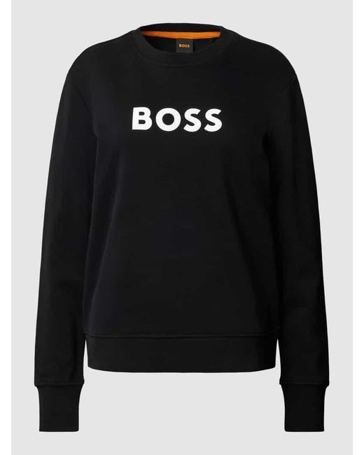 Boss Black Sweatshirt mit Label-Print Modell 'Elaboss'