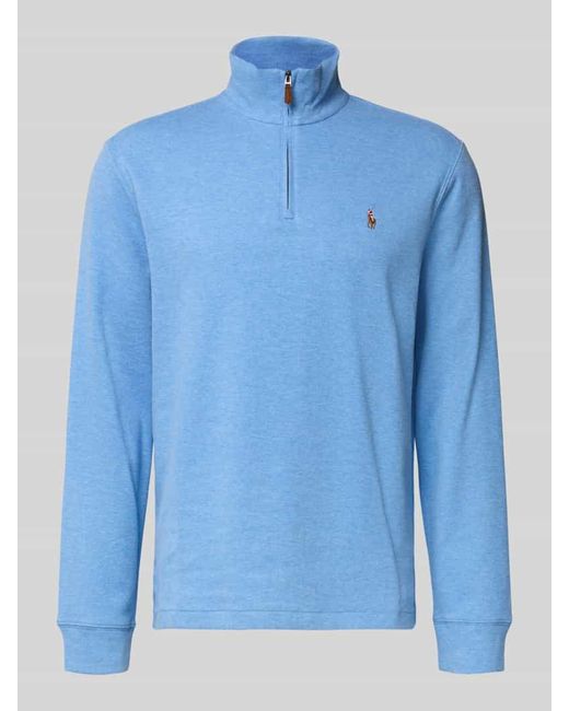 Polo Ralph Lauren Strickpullover mit Stehkragen in Blue für Herren