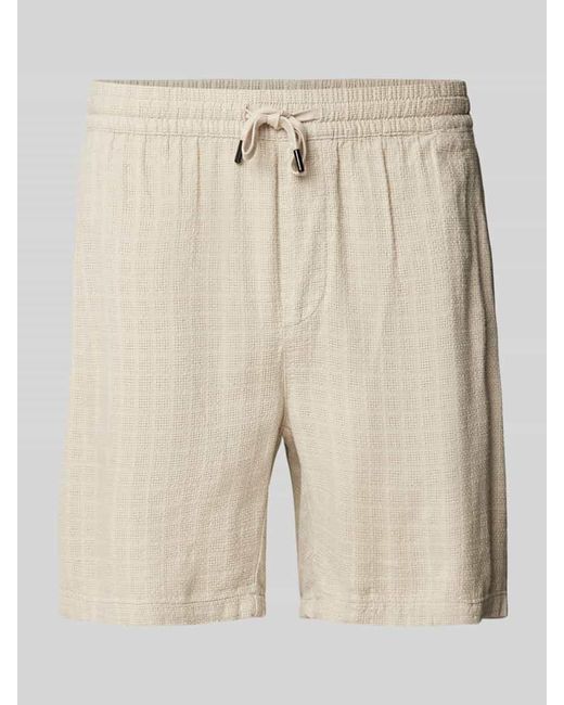 Only & Sons Loose Fit Shorts aus Viskose-Mix mit Leinen-Anteil Modell 'TEL' in Natural für Herren