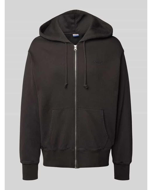 Levi's Relaxed Fit Sweatjacke mit Label-Stitching in Black für Herren