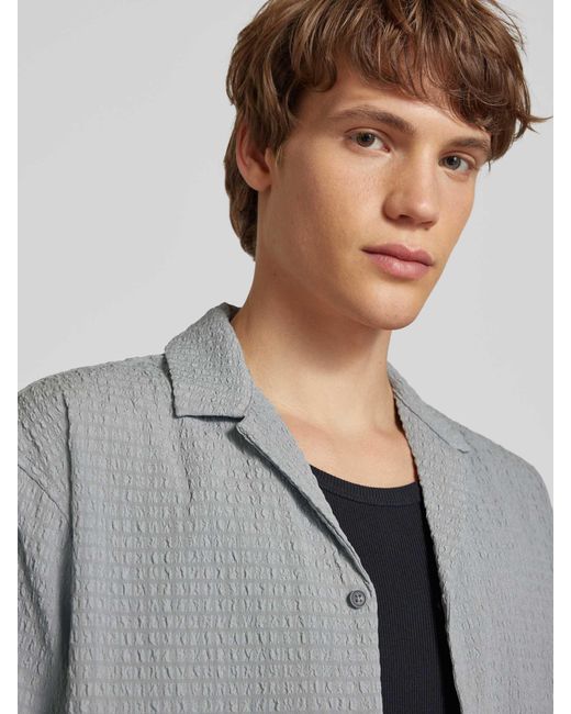 Jack & Jones Vrijetijdsoverhemd Met Knoopsluiting in het Gray voor heren