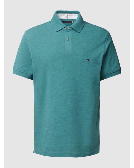 Tommy Hilfiger Poloshirt mit Label-Stitching in Blue für Herren