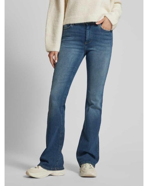 ONLY Blue Regular Fit Flared Jeans Mit Baumwoll-Anteil Modell 'Blush'