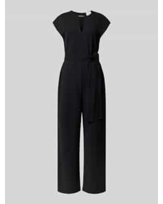 Calvin Klein Regular Fit Jumpsuit Met Druppelvormige Hals, Model 'Scuba' in het Blue
