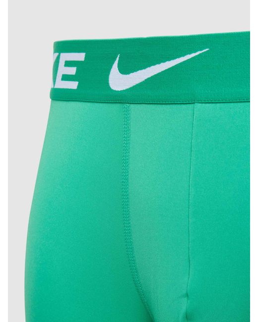 Nike Boxershort Met Elastische Logoband in het Green voor heren