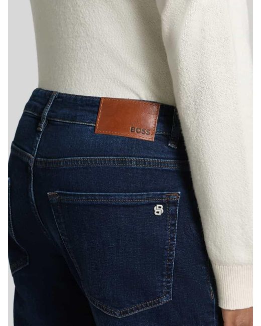 Boss Regular Fit Jeans aus Baumwoll-Mix Modell 'RE.MAINE' in Blue für Herren