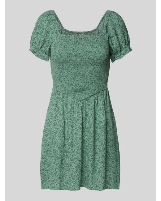 ONLY Getailleerde Mini-Jurk Van Pure Viscose, Model '30 Beryl' in het Green