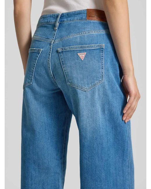 Guess Blue Low Waist Extra Wide Leg Jeans im 5-Pocket-Design Modell 'G13'