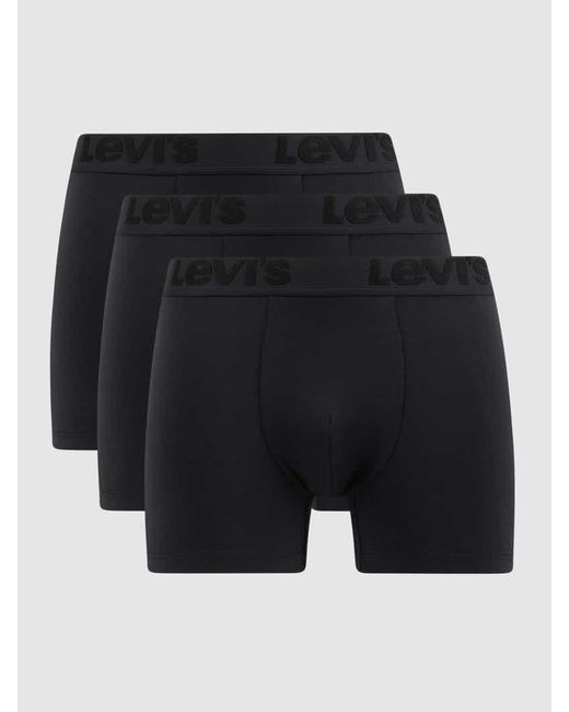 Levi's Trunks Mit Stretch-Anteil Im 3Er-Pack in Black für Herren