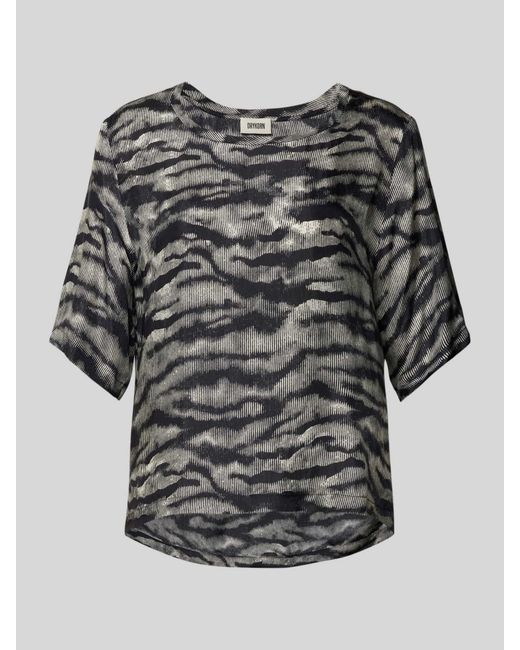 Drykorn Regular Fit Blouseshirt Met Ronde Hals in het Gray