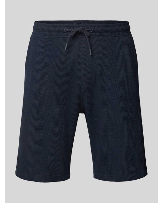 Mcneal Korte Regular Fit Broek Met Structuurmotief in het Blue voor heren