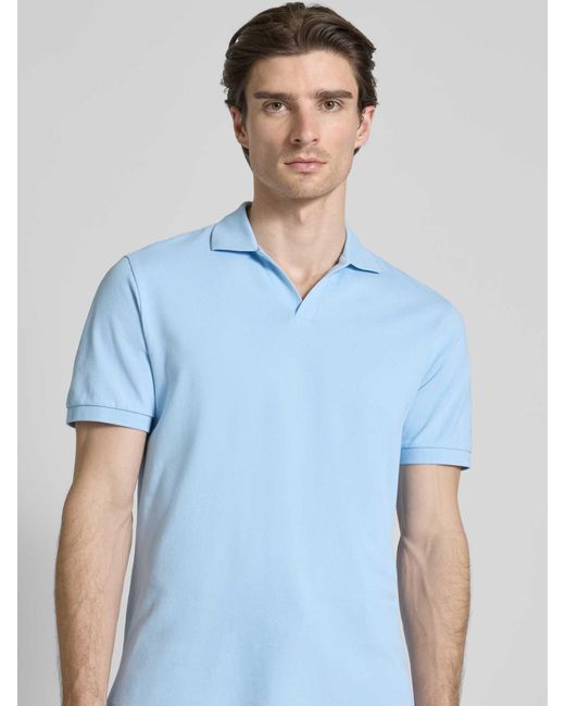 Mc2 Saint Barth Regular Fit Poloshirt Met V-hals in het Blue voor heren