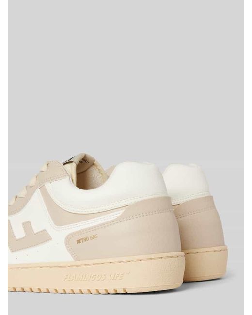 Flamingos' Life Natural Sneaker Mit Label-Details Modell 'Retro 86S'