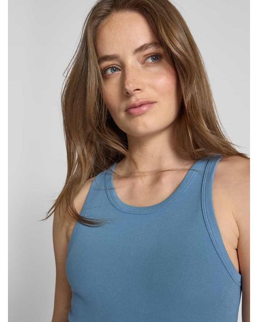 Samsøe & Samsøe Blue Tanktop mit Rundhalsausschnitt Modell 'ALEXO'