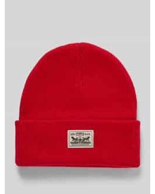 Levi's Beanie Met Labeldetail in het Red voor heren