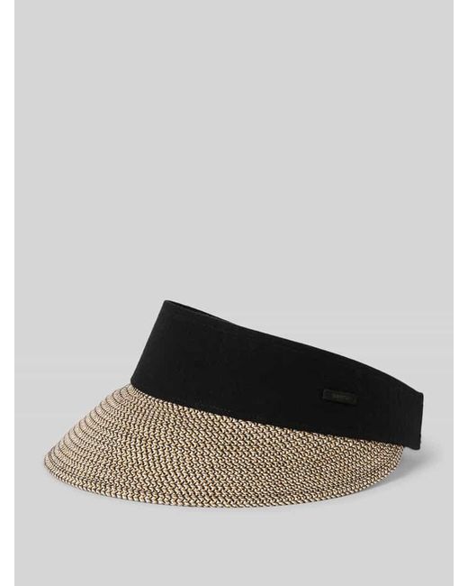 Barts Black Visor Cap mit Label-Detail Modell 'Vesder'