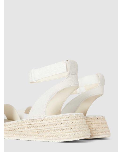 Calvin Klein Natural Sandalette in unifarbenem Design