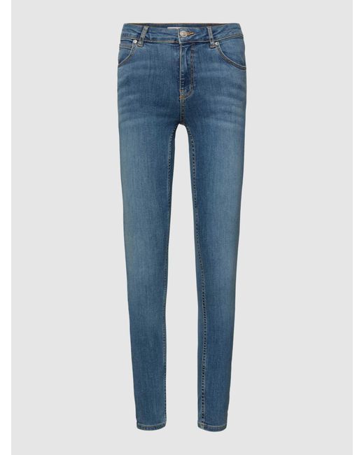 Review Blue Skinny Fit Jeans mit Eingrifftaschen