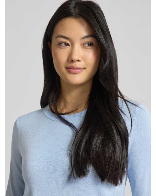 Kaffe Gebreide Pullover Met 1/2-mouwen in het Blue