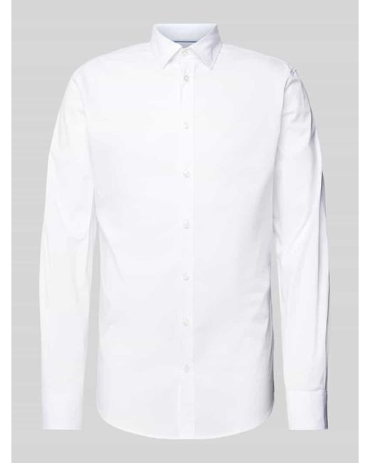S.oliver Tailored Fit Business-Hemd mit Kentkragen in White für Herren