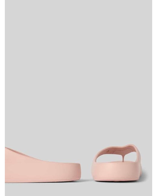 Tommy Hilfiger Pink Vorgeformter Zehentrenner mit Logo-Detail