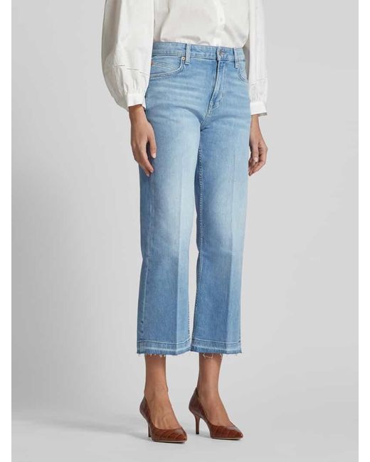 Boss Blue Flared Jeans mit Gürtelschlaufen Modell 'SOFT KICK'