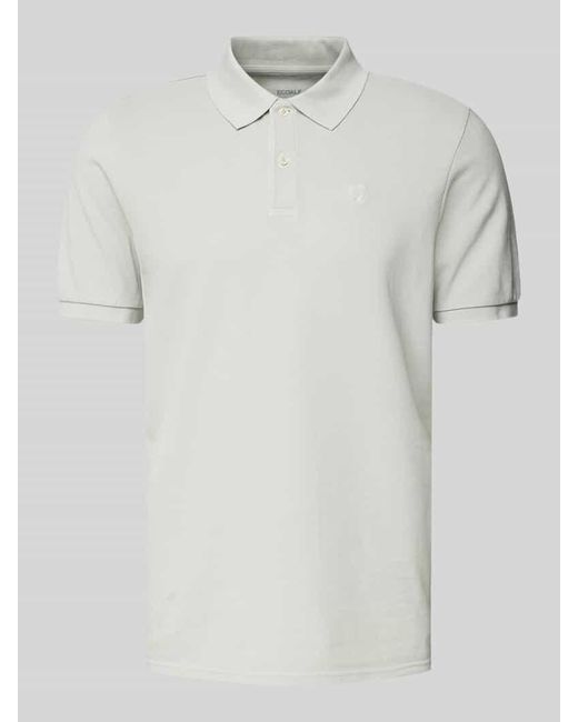 Ecoalf Regular Fit Poloshirt mit Logo-Stitching Modell 'TEDANALF' in White für Herren