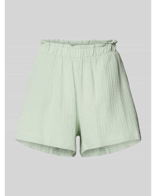 Vero Moda Green High Waist Shorts mit Strukturmuster Modell 'NATALI'