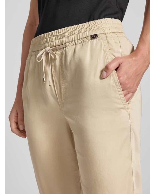 Marc Cain Natural Jogpants aus Lyocell mit Tunnelzug Modell 'RHODOS'