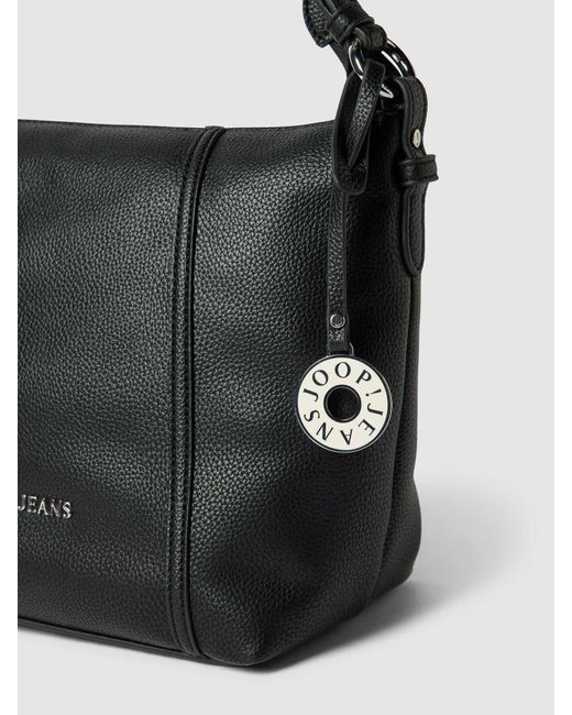 JOOP! Jeans Black Hobo Bag mit Label-Detail Modell 'diurno dalia'