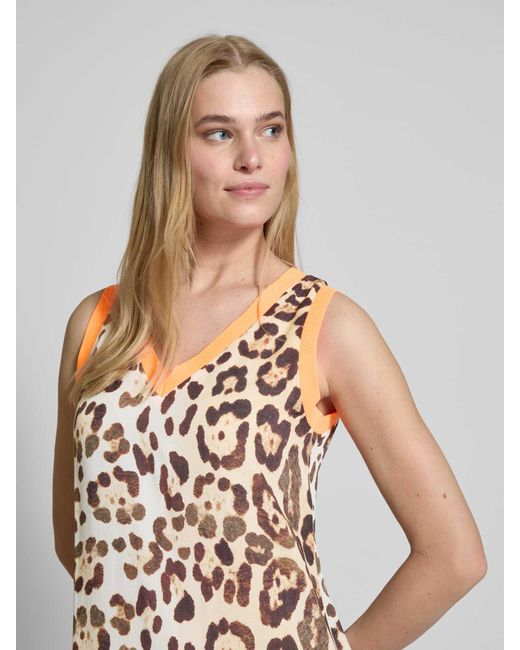 Emily Van Den Bergh Midi-jurk Met V-hals in het Metallic