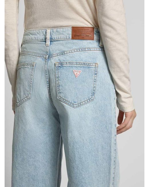 Guess Blue Wide Leg Jeans Im 5-Pocket-Design