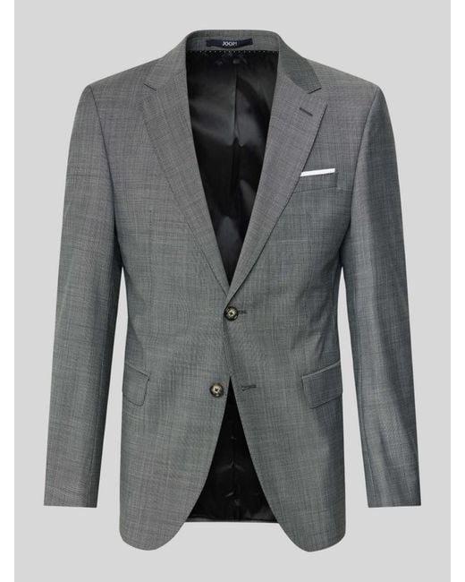 Joop! 2-Knoops Colbert Met Reverskraag, Model 'Herby' in het Gray voor heren