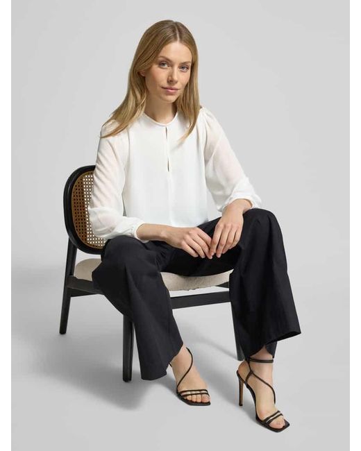 Rinascimento White Bluse mit Rundhalsausschnitt